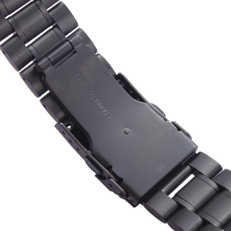 Lisslune | For Apple Watch 38mm Black Steel Bracelet, Used only in combination with connectors (S-AW-3291)(Black)