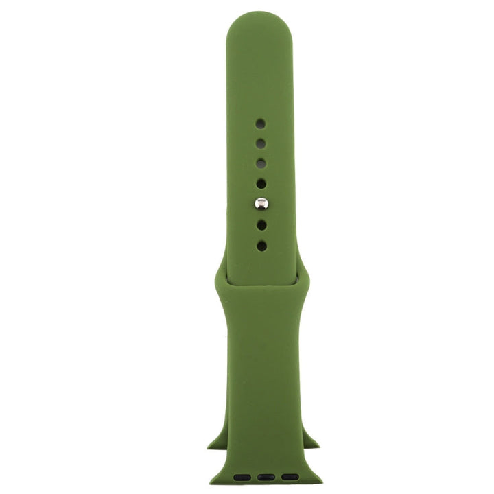 Lisslune | For Apple Watch Series 10 42mm / 9&8&7 41mm / SE 3&SE 2&6&SE&5&4 40mm / 3&2&1 38mm 3 in 1 Rubber Watch Band with Buckle (Pine Green)