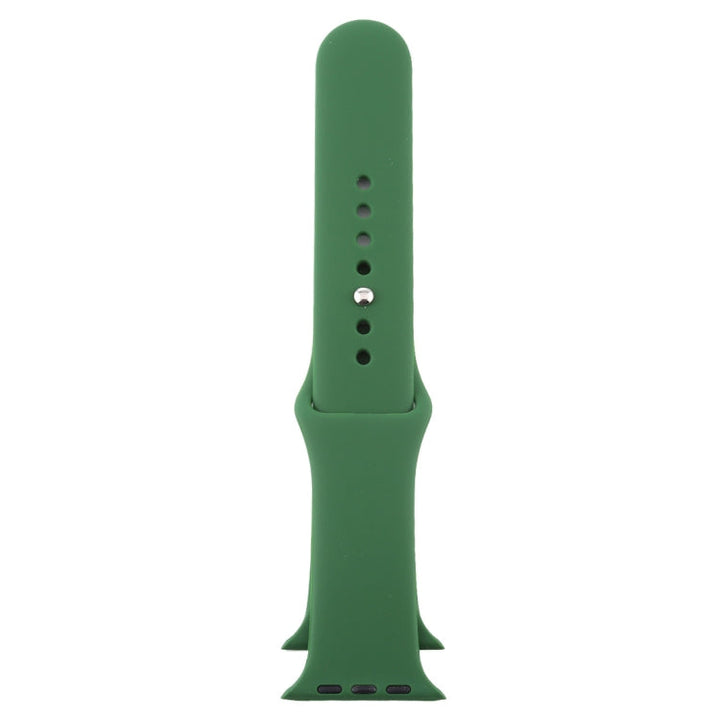 Lisslune | For Apple Watch Series 10 42 mm / 9&8&7 41 mm / SE 3&SE 2&6&SE&5&4 40 mm / 3&2&1 38 mm 3 in 1 Rubber Watch Strap with Pin Buckle (Forest Green)