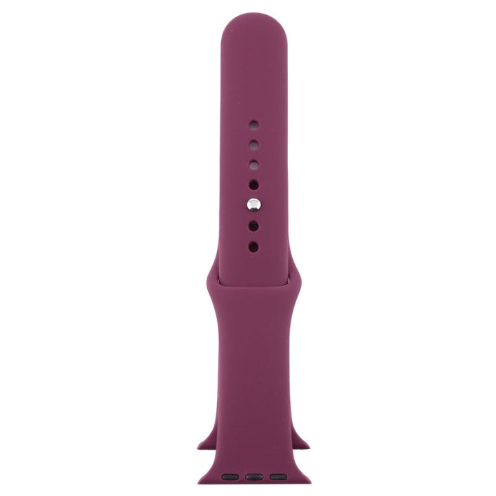 Lisslune | For Apple Watch Series 10 42mm / 9&8&7 41mm / SE 3&SE 2&6&SE&5&4 40mm / 3&2&1 38mm 3 in 1 Rubber Watch Strap with Pin Buckle (Purple)