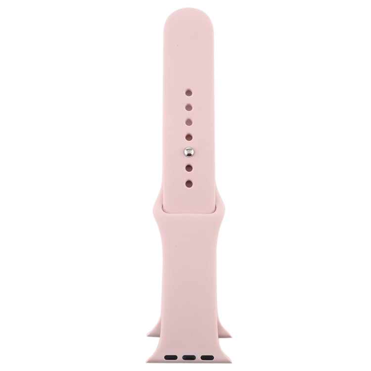 Lisslune | For Apple Watch Series 10 42mm / 9&8&7 41mm / SE 3&SE 2&6&SE&5&4 40mm / 3&2&1 38mm 3 in 1 Rubber Watch Strap with Pin Buckle (Sand Pink)