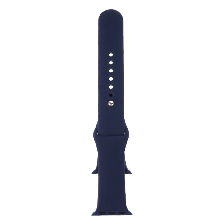 Lisslune | For Apple Watch Series 10 42mm / 9&8&7 41mm / SE 3&SE 2&6&SE&5&4 40mm / 3&2&1 38mm 3 in 1 Rubber Watch Band with Buckle (Dark Blue)