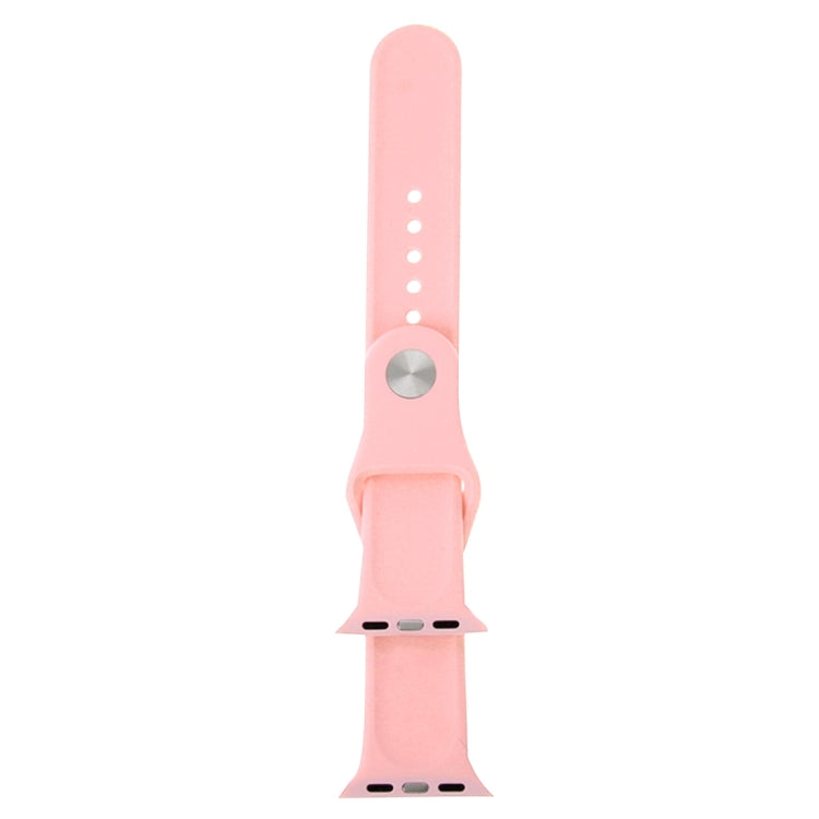 Lisslune | For Apple Watch Series 10 42mm / 9&8&7 41mm / SE 3&SE 2&6&SE&5&4 40mm / 3&2&1 38mm 3 in 1 Rubber Band with Pin Buckle (Pink)