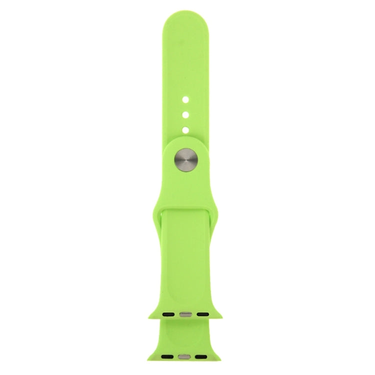 Lisslune | For Apple Watch Series 10 42mm / 9&8&7 41mm / SE 3&SE 2&6&SE&5&4 40mm / 3&2&1 38mm 3 in 1 Rubber Watch Band with Buckle (Green)