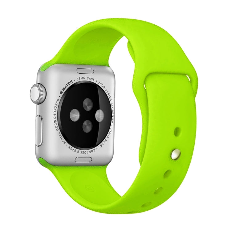 Lisslune | For Apple Watch Series 10 42mm / 9&8&7 41mm / SE 3&SE 2&6&SE&5&4 40mm / 3&2&1 38mm 3 in 1 Rubber Watch Band with Buckle (Green)