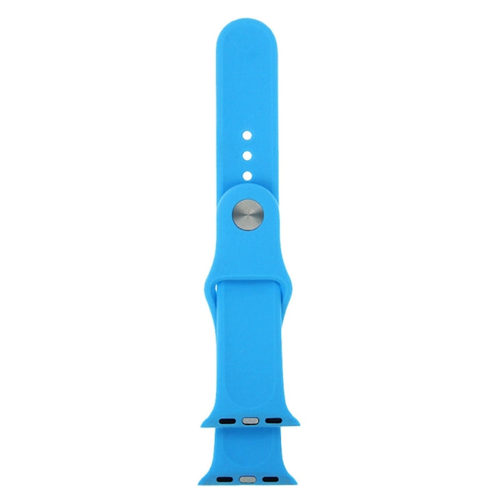 Lisslune | For Apple Watch Series 10 42mm / 9&8&7 41mm / SE 3&SE 2&6&SE&5&4 40mm / 3&2&1 38mm 3 in 1 rubber watch band with pin buckle (Blue)