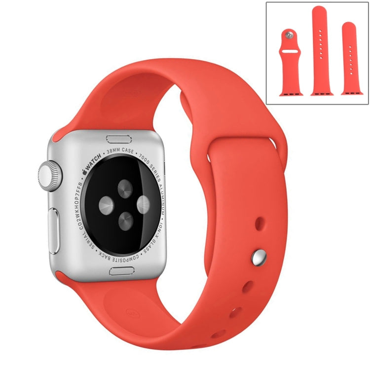 Lisslune | For Apple Watch Series 10 42mm / 9&8&7 41mm / SE 3&SE 2&6&SE&5&4 40mm / 3&2&1 38mm 3 in 1 Rubber Band with Pin Closure (Magenta)