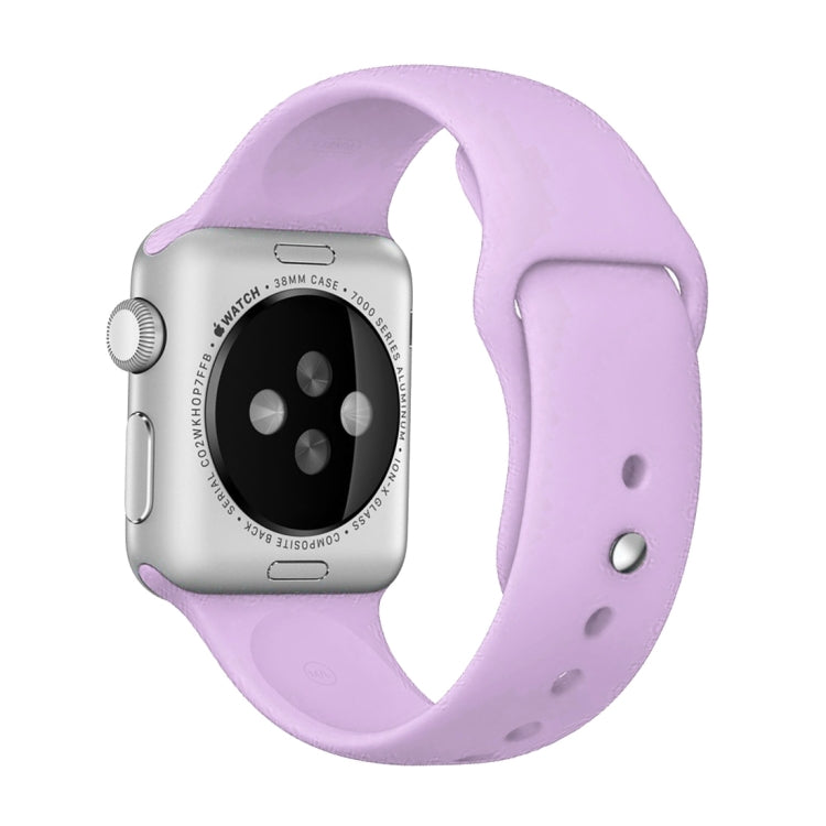 Lisslune | For Apple Watch Series 10 42mm / 9&8&7 41mm / SE 3&SE 2&6&SE&5&4 40mm / 3&2&1 38mm 3 in 1 rubber watch band with pin buckle (Purple)
