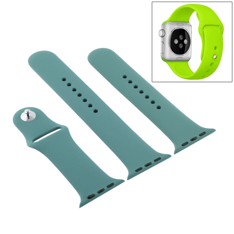 Lisslune | For Apple Watch Series 10 42mm / 9&8&7 41mm / SE 3&SE 2&6&SE&5&4 40mm / 3&2&1 38mm 3 in 1 rubber band with buckle (Cactus)