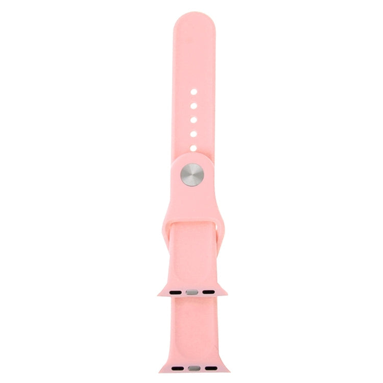 Lisslune | For Apple Watch Ultra 49 mm & Watch Ultra 2 49 mm / Series 9&8&7 45 mm / SE 3&SE 2&6&SE&5&4 44 mm / 3&2&1 42 mm 3 in 1 Rubber Watch Strap with Buckle (Pink)
