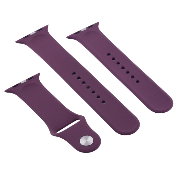 Lisslune | For Apple Watch Ultra 49mm & Watch Ultra 2 49mm / Series 9&8&7 45mm / SE 3&SE 2&6&SE&5&4 44mm / 3&2&1 42mm 3 in 1 Rubber Band with Buckle (Cherries)