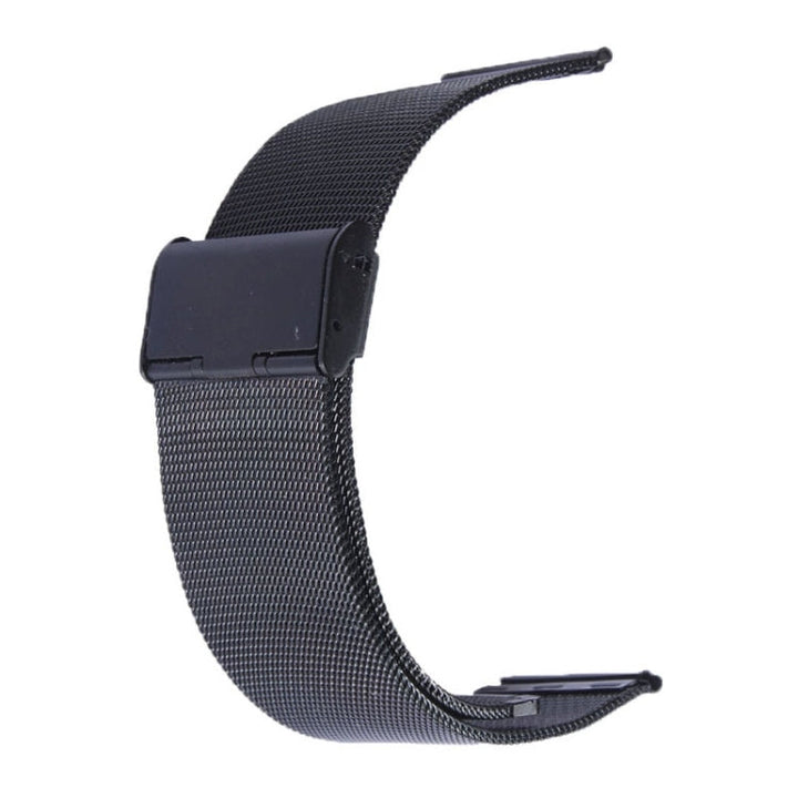 Lisslune | For Apple Watch 38mm Milanese Classic Buckle Stainless Steel Band, Used only in combination with Connectors ( S-AW-3291 ) ( Black )