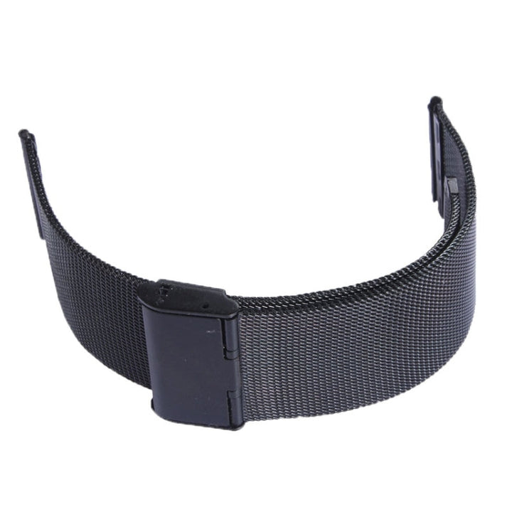 Lisslune | For Apple Watch 38mm Milanese Classic Buckle Stainless Steel Band, Used only in combination with Connectors ( S-AW-3291 ) ( Black )