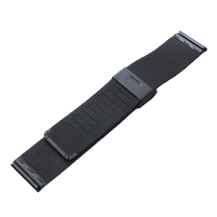 Lisslune | For Apple Watch 38mm Milanese Classic Buckle Stainless Steel Band, Used only in combination with Connectors ( S-AW-3291 ) ( Black )