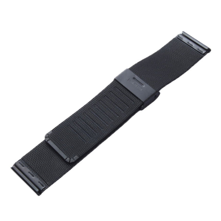 Lisslune | For Apple Watch 38mm Milanese Classic Buckle Stainless Steel Band, Used only in combination with Connectors ( S-AW-3291 ) ( Black )