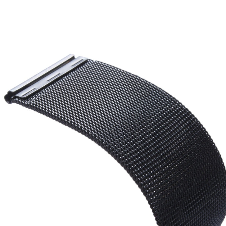 Lisslune | For Apple Watch 42mm Milanese Classic Buckle Stainless Steel Band, Only used in conjunction with adapters ( S-AW-3293 )( Black )