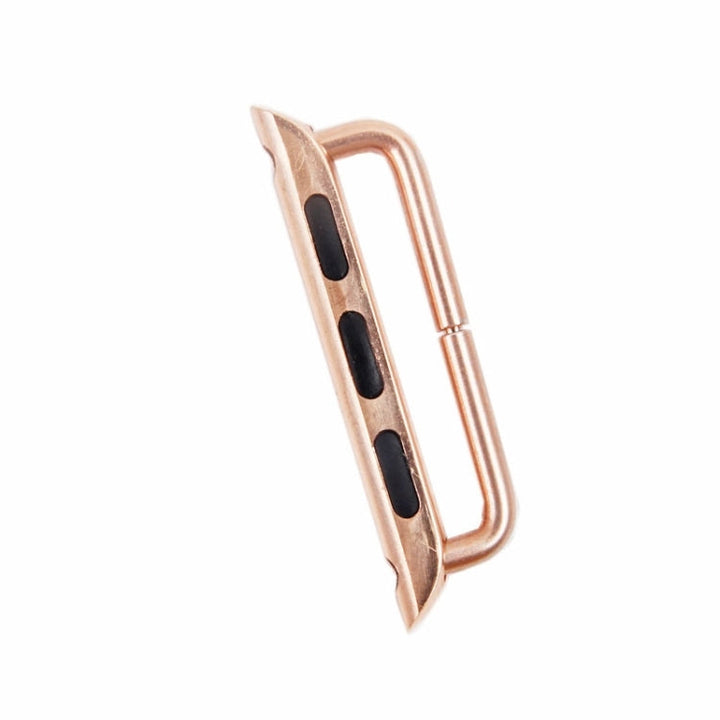 Lisslune | For Apple Watch 38 / 40 / 41mm Metal band connector Metal clasp, Pair (Rose gold)