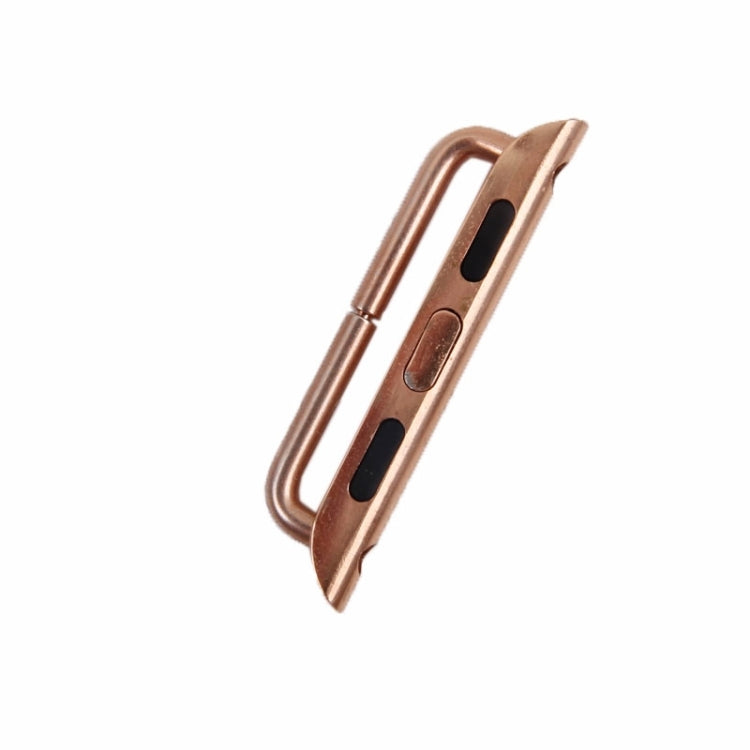 Lisslune | For Apple Watch 38 / 40 / 41mm Metal band connector Metal clasp, Pair (Rose gold)