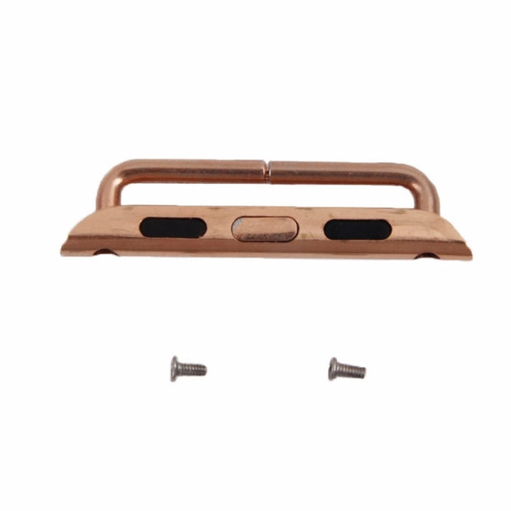 Lisslune | For Apple Watch 38 / 40 / 41mm Metal band connector Metal clasp, Pair (Rose gold)