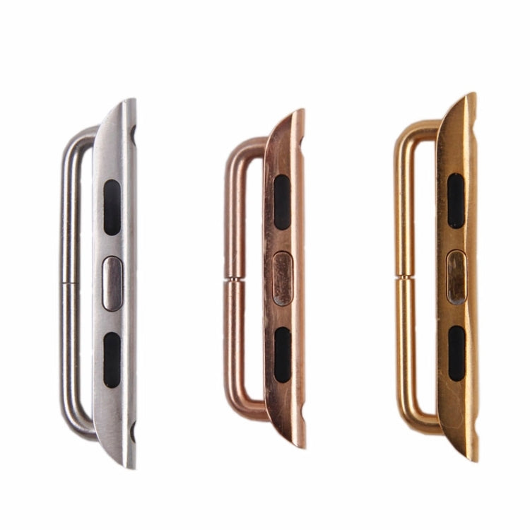 Lisslune | For Apple Watch 38 / 40 / 41mm Metal band connector Metal clasp, Pair (Rose gold)