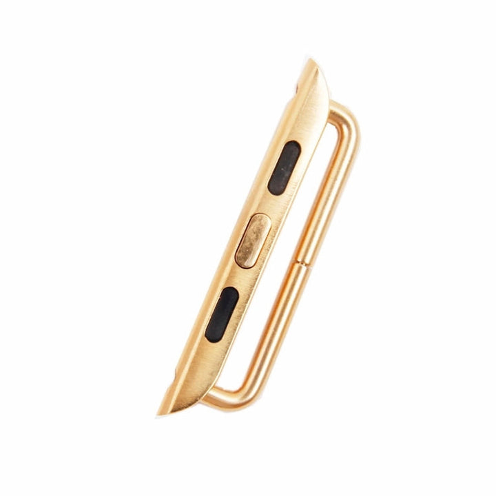 Lisslune | For Apple Watch 42 / 44 / 45mm Metal Bracelet Connector Metal Clasp, Pair (Gold)