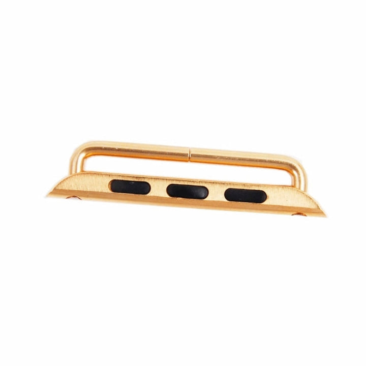 Lisslune | For Apple Watch 42 / 44 / 45mm Metal Bracelet Connector Metal Clasp, Pair (Gold)