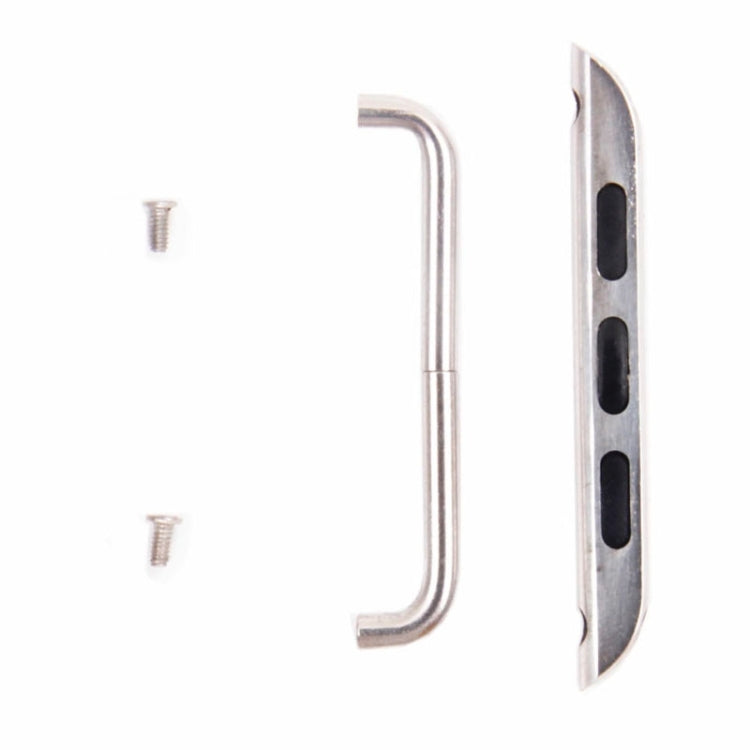 Lisslune | For Apple Watch 42 / 44 / 45mm Metal band connector Metal clasp, Pair(Silver)