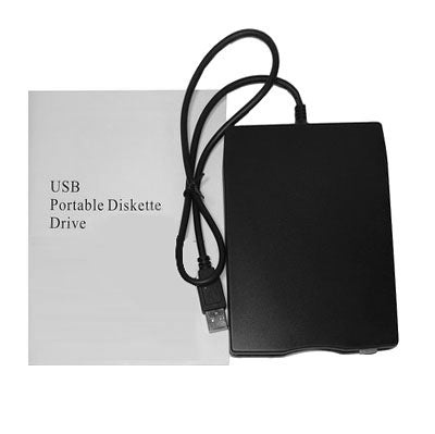 Lisslune | USB portable floppy disk drive, USB external floppy disk drive (Black)
