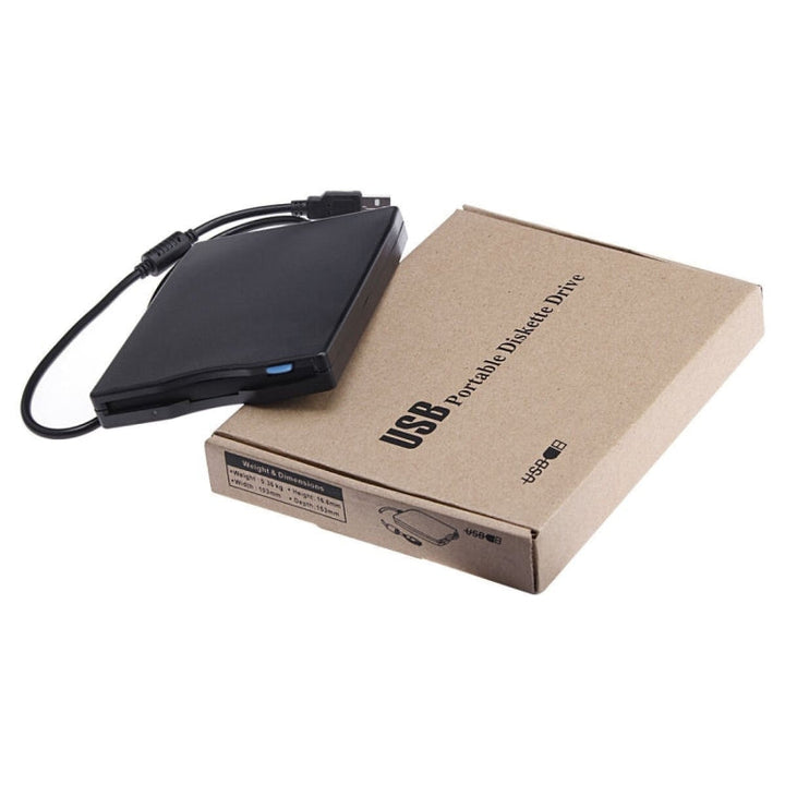 Lisslune | USB portable floppy disk drive, USB external floppy disk drive (Black)