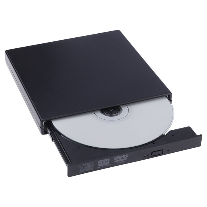 Lisslune | USB Slim Portable Optical Drive (DVD-RW)(Black)