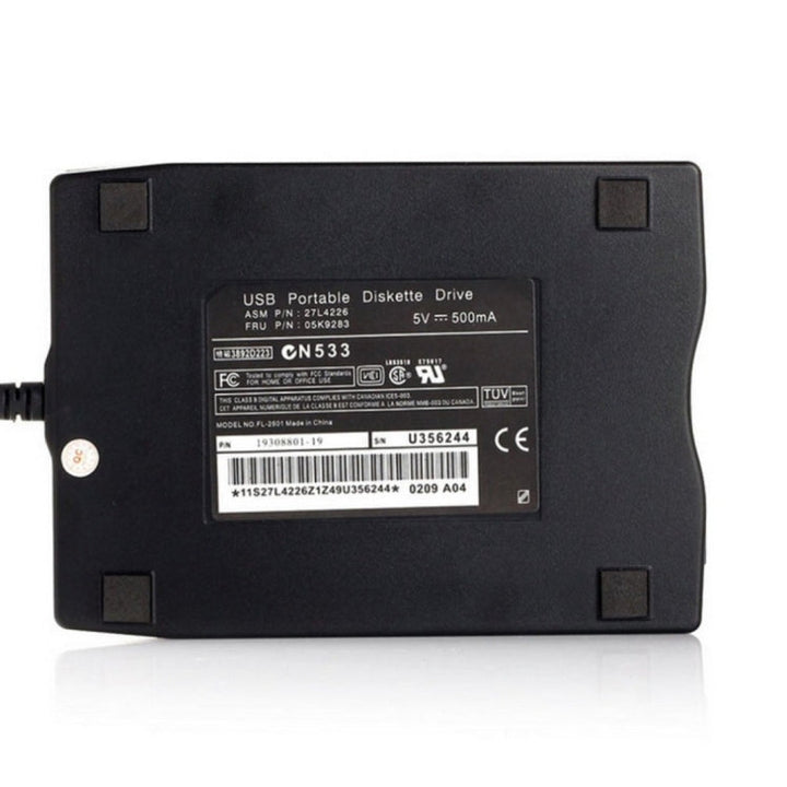 Lisslune | 3.5 inch 1.44MB FDD Portable USB External Floppy Drive for Laptop, Desktop