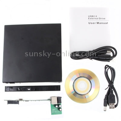 Lisslune | Laptop USB 2.0 Slim Portable Optical DVD / CD Writable Drive (SATA)