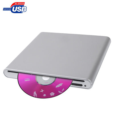 Lisslune | USB 2.0 Slim Aluminum Alloy Portable Slot-in External DVD-RW Drive, Plug and Play