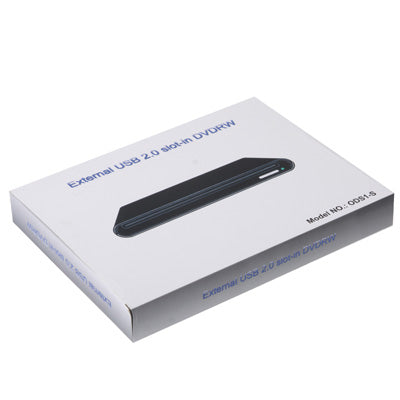 Lisslune | USB 2.0 Slim Aluminum Alloy Portable Slot-in External DVD-RW Drive, Plug and Play