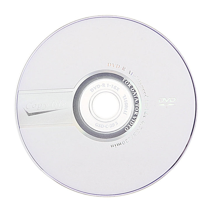 Lisslune | 12cm Blank DVD-R, 4.7GB/120 Minutes, Pack of 50