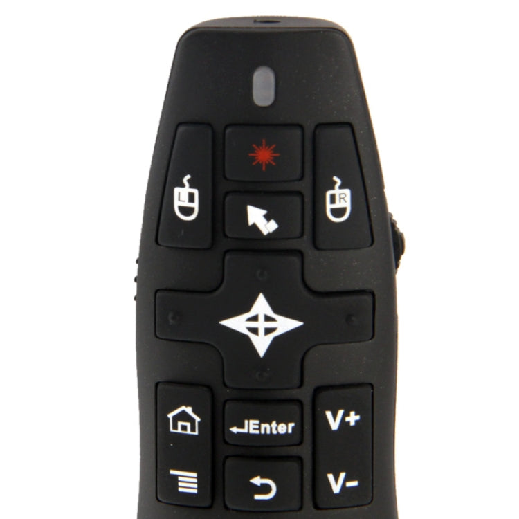Lisslune | 2.4G Wireless Presenter Laser Pointer Fly Mouse Rii Professional Air Mouse R900 for HTPC / Android TV BOX / PS3 / XBOX360 / Tablet PC (K14 R900)(Black)