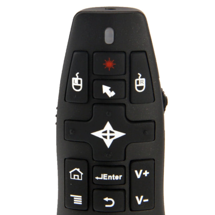 Lisslune | 2.4G Wireless Presenter Laser Pointer Fly Mouse Rii Professional Air Mouse R900 for HTPC / Android TV BOX / PS3 / XBOX360 / Tablet PC (K14 R900)(Black)