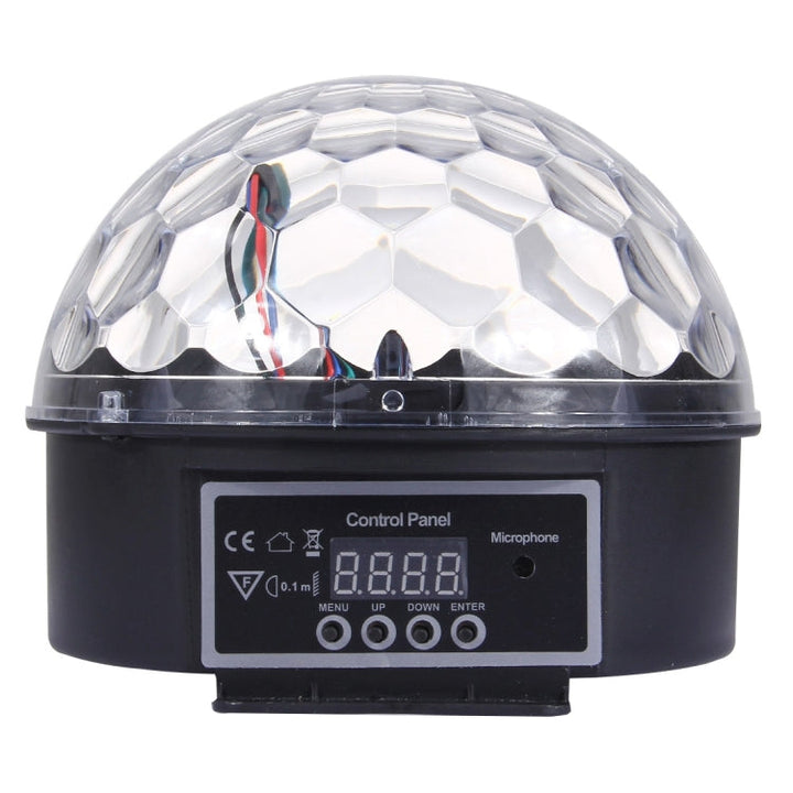 Lisslune | Digital LED RGB Crystal Magic Ball Stage Effect Light, DMX Party Disco DJ Bar Colored Pattern Lighting