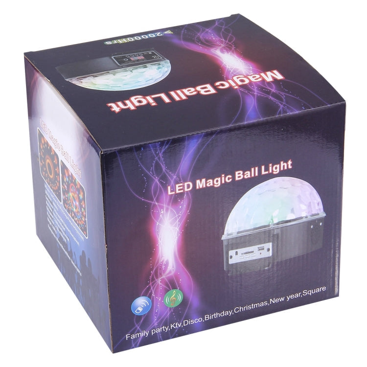 Lisslune | Digital LED RGB Crystal Magic Ball Stage Effect Light, DMX Party Disco DJ Bar Colored Pattern Lighting