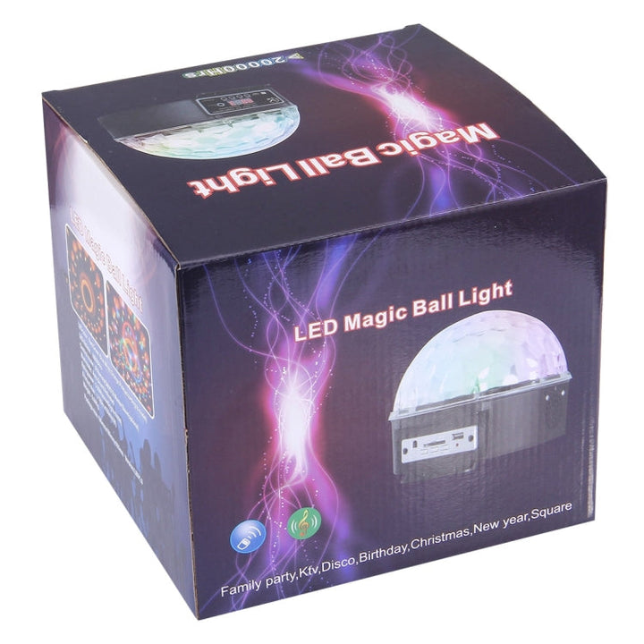Lisslune | Digital LED RGB Crystal Magic Ball Stage Effect Light, DMX Party Disco DJ Bar Colored Pattern Lighting