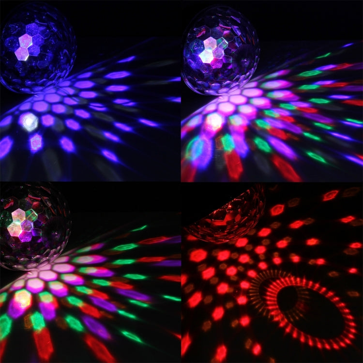 Lisslune | Digital LED RGB Crystal Magic Ball Stage Effect Light, DMX Party Disco DJ Bar Colored Pattern Lighting
