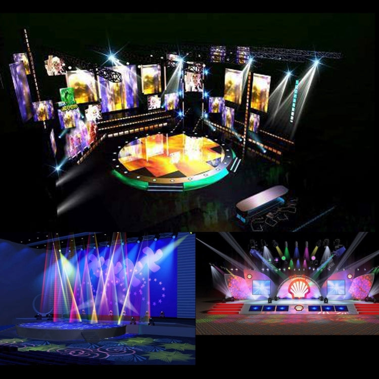 Lisslune | Digital LED RGB Crystal Magic Ball Stage Effect Light, DMX Party Disco DJ Bar Colored Pattern Lighting