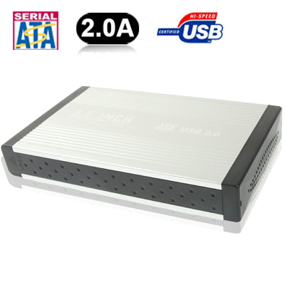 Lisslune | High Speed 3.5 inch HDD SATA & IDE external enclosure, support USB 2.0 (Silver)