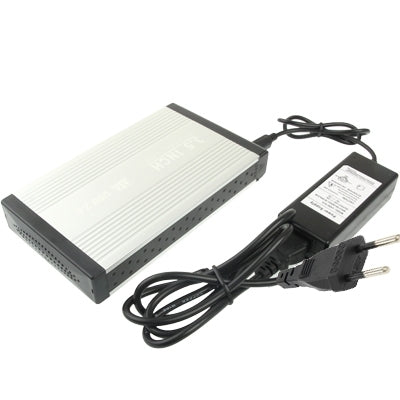 Lisslune | High Speed 3.5 inch HDD SATA & IDE external enclosure, support USB 2.0 (Silver)