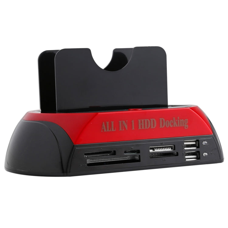 Lisslune | All in 1 Dual 2.5 Inch/3.5 Inch SATA/IDE HDD Dock Station with Card Reader & Hub
