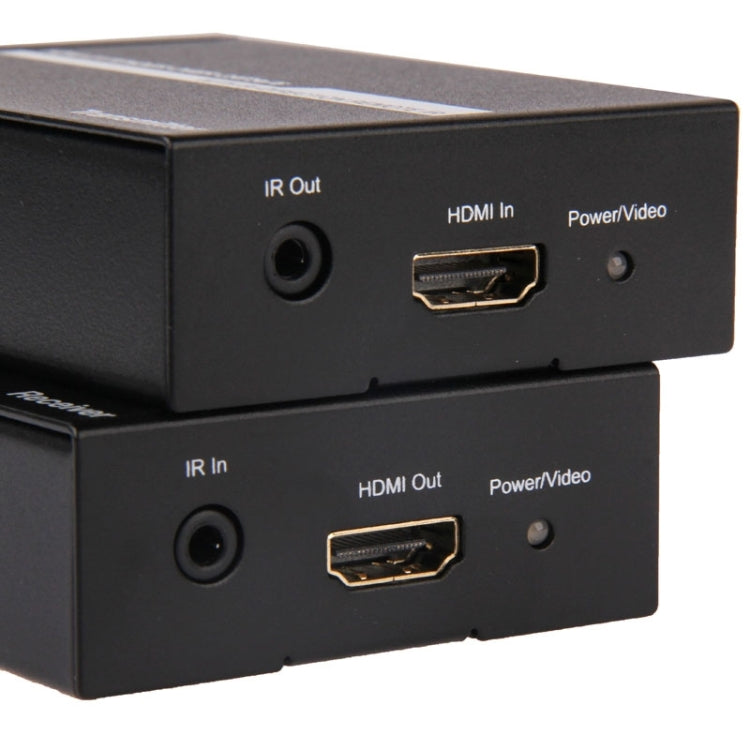 Lisslune | HDMI Extender Over Cat5e / 6 (EU Plug) (Black)