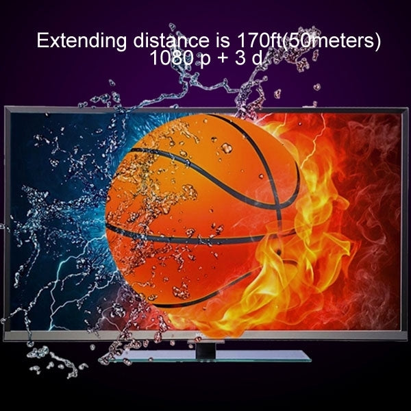 Lisslune | HDMI Extender Over Cat5e / 6 (EU Plug) (Black)