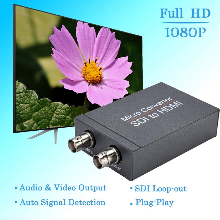Lisslune | NK-M008 3G / SDI to HDMI Full HD Converter (Black)