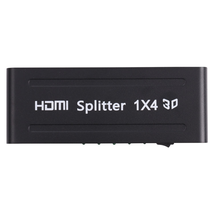 Lisslune | 1080P 1x4 HDMI Splitter, 1.4 Version, EU Plug (Black)