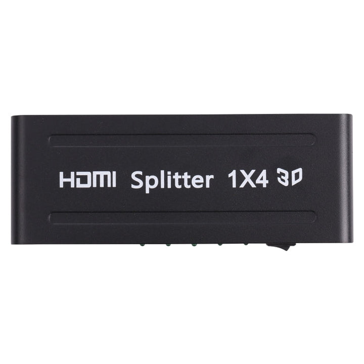 Lisslune | 1080P 1x4 HDMI Splitter, 1.4 Version, EU Plug (Black)